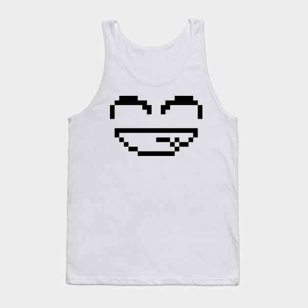 Pixel Grin Tank Top by sonic7ischaos